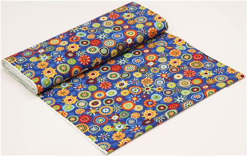 blue flower fabric by Robert Kaufman from the USA 3