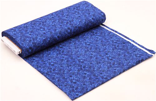 blue flower pattern fabric 'Isadora' Blank Quilting USA extra super ...