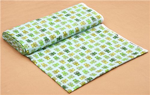 blue frog animal fabric Urban Zoologie Robert Kaufman 3