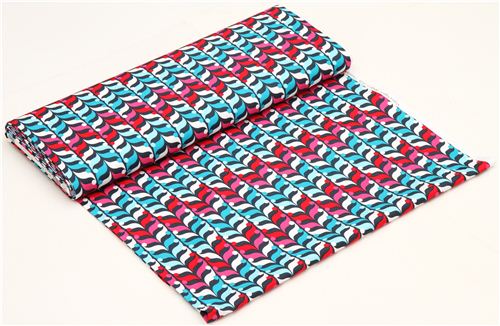 blue leaf pattern fabric by Robert Kaufman 3