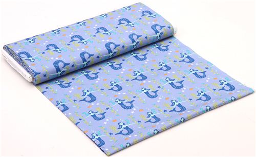 blue monaluna mermaid organic fabric little mermaid 3