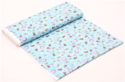 blue mouse rat fabric Kitchen Helpers Quilting Treasures 4