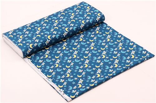 blue night moth animal fabric Camelot Dream a Little Dream 3