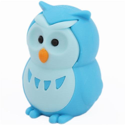 blue owl bird eraser by Iwako from Japan modeS4u
