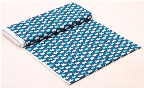 blue rhinoceros animal fabric by Andover USA Fabric by Andover Fabrics ...