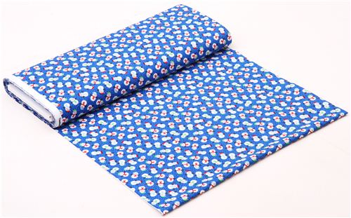 blue snowman winter fabric Timeless Treasures Holiday 3