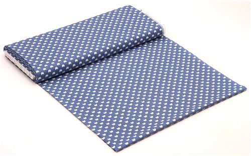 blauer gesprenkelter Katzen Origami Stoff von Dear Stella aus den USA 3