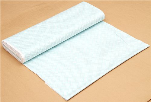 blue tatami stripes coton sateen fabric Michael Miller 3