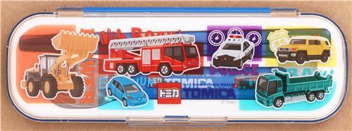 blue vehicle Bento Cutlery Chopsticks Set fire engine truck 4