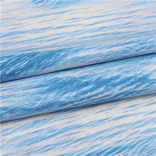 Remnant (22 x 112 cm) - blue water fabric by Timeless Treasures 4