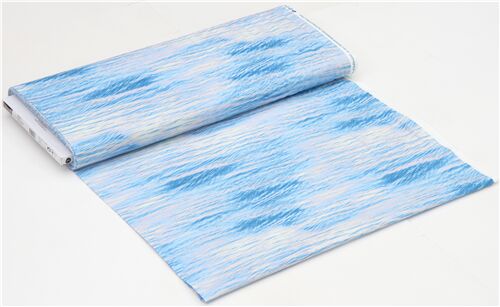 Remnant (22 x 112 cm) - blue water fabric by Timeless Treasures 5