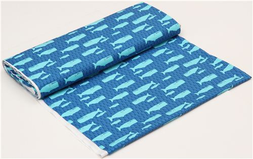 blue whale fabric by Robert Kaufman from the USA 3