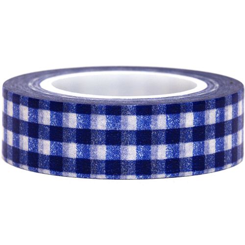 blue white checkered Washi Masking Tape deco tape Washi Masking Tapes
