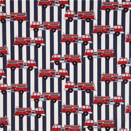 blue-white striped fire engine fabric by Robert Kaufman 2