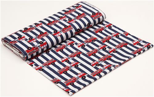 blue-white striped fire engine fabric by Robert Kaufman 3