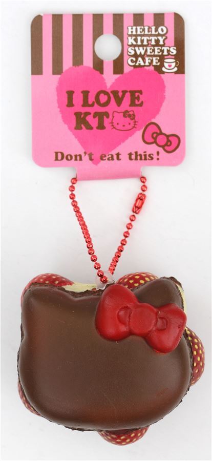 Brown Hello Kitty Macaron Squishy Charm Modes4u