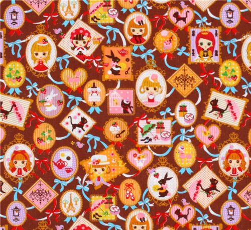 brown Japanese fabric girls portrait photos Cosmo 2