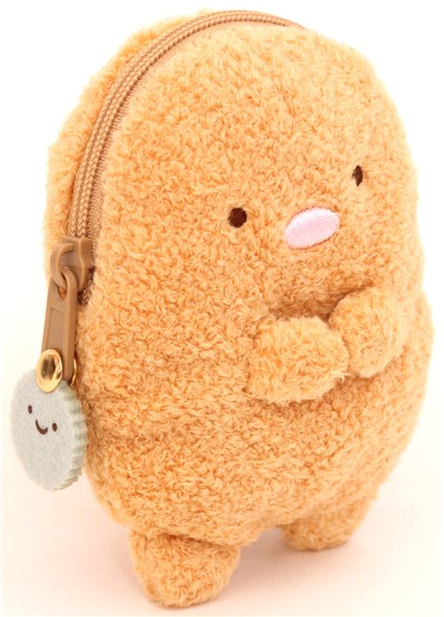 Brown Sumikkogurashi Cutlet Plush Pouch Wallet - Wallets-pouches 