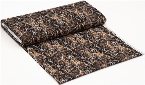 Fat Quarter (50 x 56 cm) - brown camo tree branch fabric 3