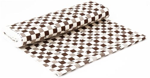 Brown and Black Checkered Towels