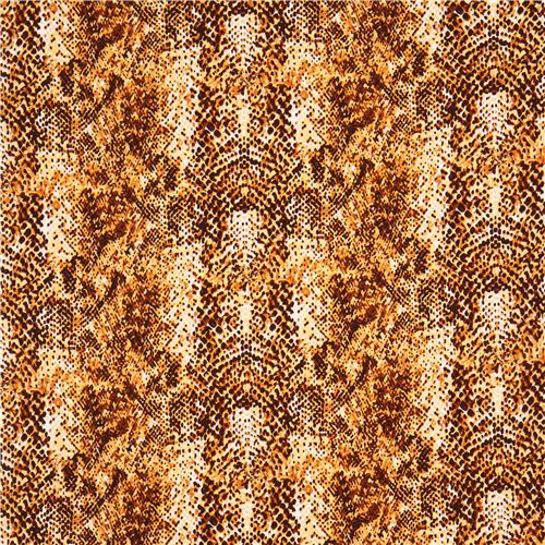 brown animal skin print Michael Miller fabric Fabric by Michael Miller ...