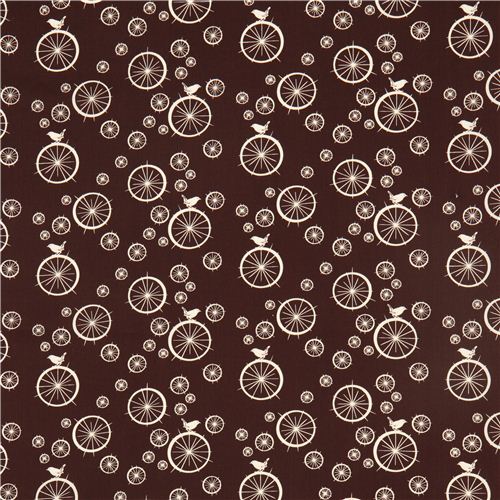 brown birch organic fabric Birdie Spokes with wheels bird  2