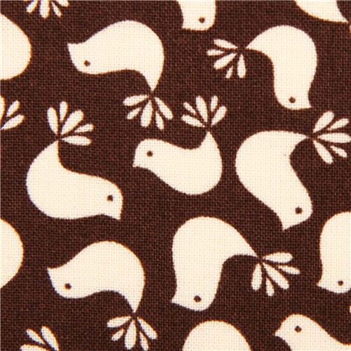 brown bird animal fabric Timeless Treasures USA 1