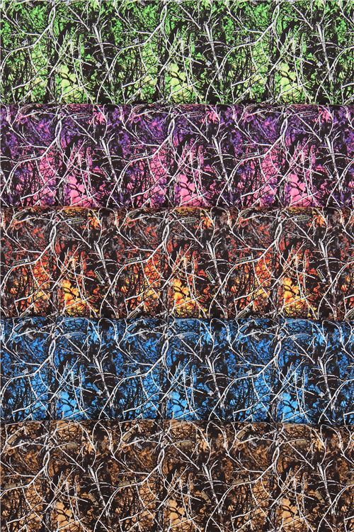 Fat Quarter (50 x 56 cm) - brown camo tree branch fabric 4