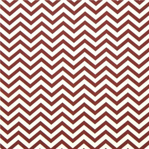 brown chevron organic fabric by birch from the USA 2
