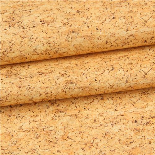 Brown Digital Textured Cork Board Fabric by Elizabeth's Studio modes4u