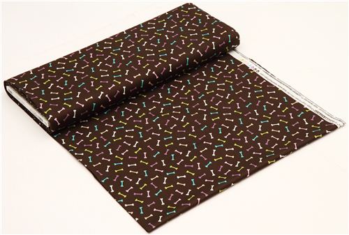 brown dogs bones fabric par Robert Kaufman 3