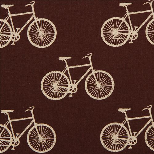 brown echino bike laminate fabric cycling Fabric