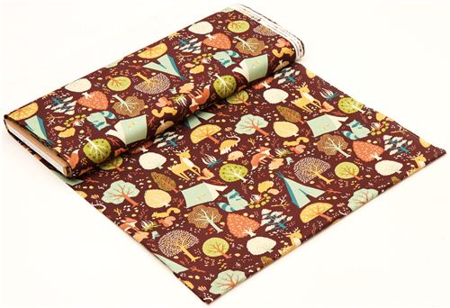 brown forest camping organic fabric birch Fort Firefly 3