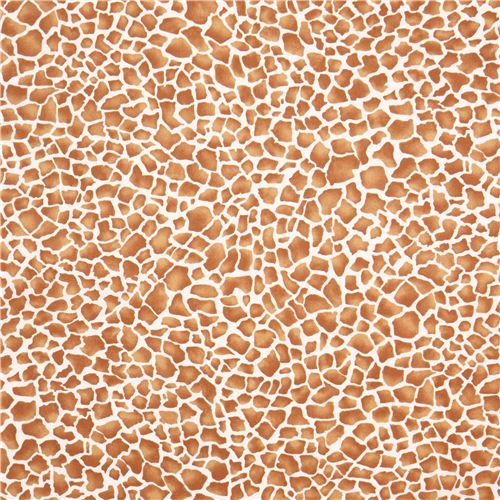brown giraffe animal skin print Michael Miller fabric 3