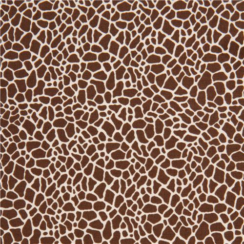 brauner Giraffen Muster Stoff von Timeless Treasures USA 2