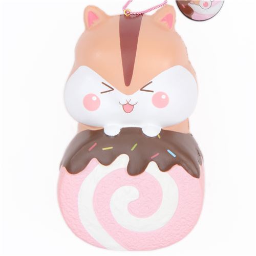 brown hamster animal Poli Cakeroll scented squishy by Popularboxes_hk