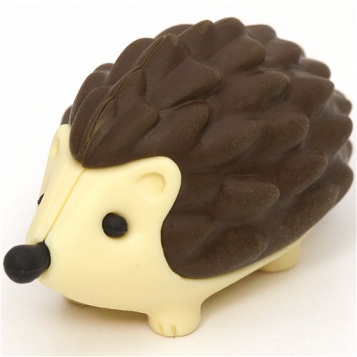 brown hedgehog eraser by Iwako from Japan - modeS4u