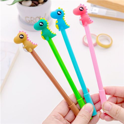 brown pen with a dinosaur - Pens-Pencils - Stationery - Kawaii Shop modeS4u