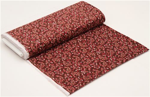 brown small flower corduroy fabric by Timeless Treasures 3