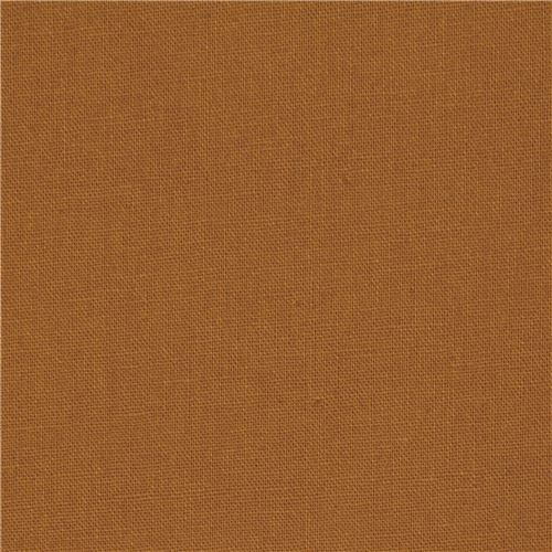 brown solid Canvas fabric Kokka Japan 1