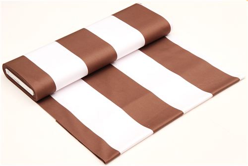 brown stripe cotton sateen fabric Michael Miller 3