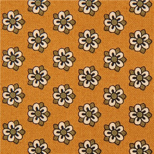 brown with small flower fabric Andover USA Beckwith Fabric by Andover