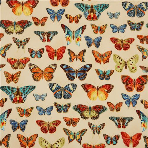 butterfly & gold fabric by Robert Kaufman from the USA 2