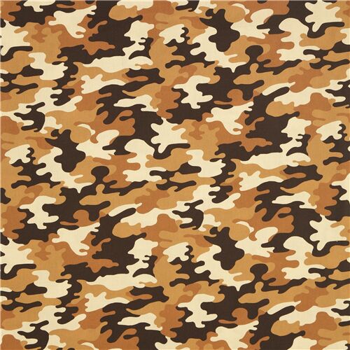 Kickin Camouflage Armée Vert tissu de coton BTY 