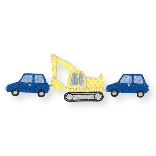 Parche termoadhesivo coche excavadora 1 unidad
