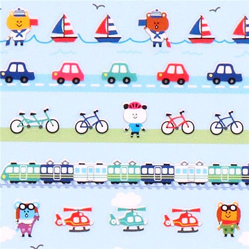 Download car train ship bike airplane calendar stickers from Japan ...