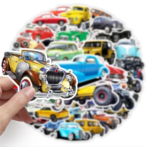 cars diecut sticker pack 50 unique designs unique retro vehicle themed 2