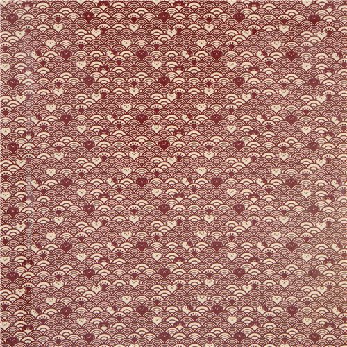 Remnant (20 x 112 cm) - cat and scallop pattern structured laminate dobby fabric from Japan 4