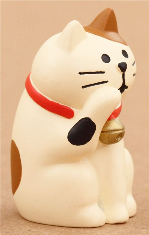 cat with collar and bell figurine New Year Japan Figurines