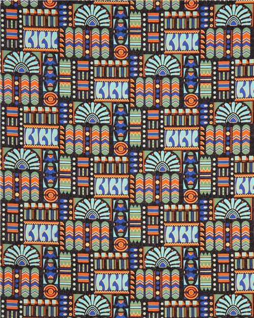 charcoal Egypt gold Downton Abbey glitter fabric Andover from the USA 3